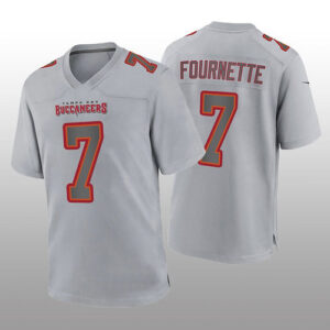 TB.Buccaneers #7 Leonard Fournette Gray Atmosphere Game Jersey Stitched American