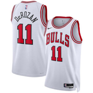 Unisex Nike DeMar DeRozan White Chicago Bulls Swingman Jersey - Association Edit