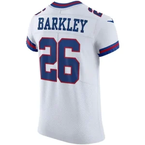 NY.Giants #26 Saquon Barkley White Vapor Elite Player Jersey Stitched American F