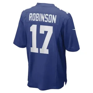 NY.Giants #17 Wan'Dale Robinson Royal Game Player Jersey Stitched American Footb