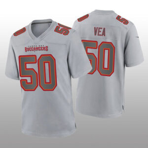 TB.Buccaneers #50 Vita Vea Gray Atmosphere Game Jersey Stitched American Footbal