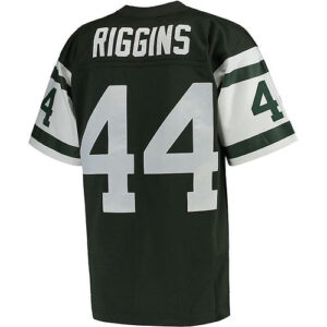 NY.Jets #44 John Riggins Mitchell & Ness Green Retired Player Legacy Replica Jer