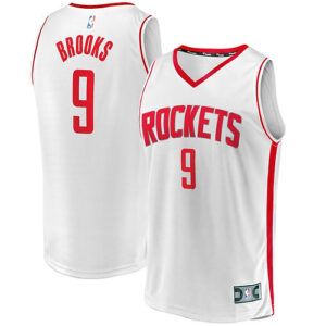 Men's Fanatics Dillon Brooks White Houston Rockets Fast Break Replica Player Jer