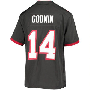 TB.Buccaneers #14 Chris Godwin Pewter Alternate Game Jersey Stitched American Fo