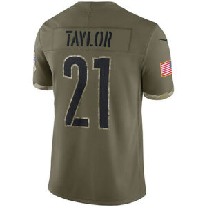 W.Commanders #21 Sean Taylor Olive 2022 Salute To Service Retired Player Limited