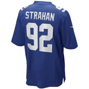 NY.Giants #92 Michael Strahan Royal Game Retired Player Jersey Stitched American