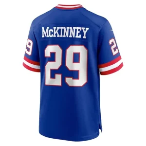 NY.Giants #29 Xavier McKinney Royal Classic Player Game Jersey Stitched American