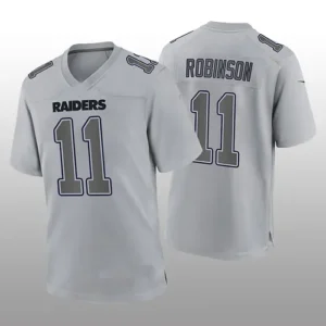 LV.Raiders #11 Demarcus Robinson Gray Atmosphere Game Jersey Stitched American F