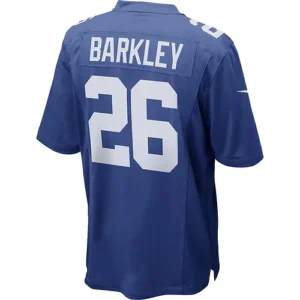 NY.Giants #26 Saquon Barkley Royal Game Player Jersey Stitched American Football