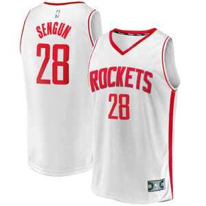 Youth Fanatics Branded Alperen Sengun White Houston Rockets Fast Break Replica P