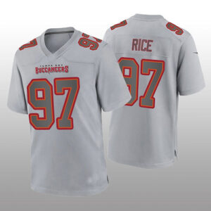 TB.Buccaneers #97 Simeon Rice Gray Atmosphere Game Retired Player Jersey Stitche