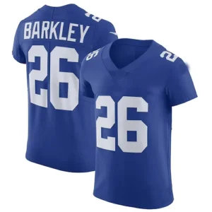 NY.Giants #26 Saquon Barkley Royal Vapor Untouchable Elite Player Jersey Stitche