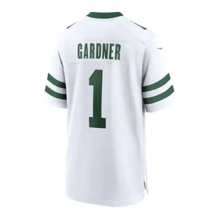 NY.Jets #1 Ahmad Sauce Gardner White Legacy Player Game Jersey Stitched American