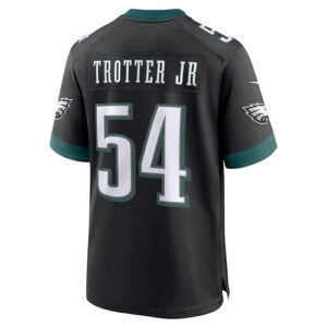 P.Eagles #54 Jeremiah Trotter Jr. Alternate 2024 Draft Game Jersey - Black Ameri