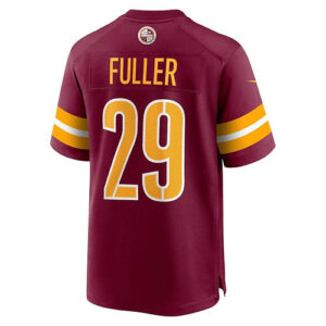 W.Commanders #29 Kendall Fuller Burgundy Game Jersey Stitched American Football