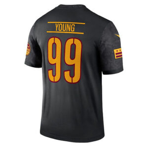 W.Commanders #99 Chase Young Black Alternate Legend Jersey Stitched American Foo