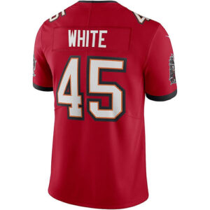 TB.Buccaneers #45 Devin White Red Vapor Limited Jersey Stitched American Footbal