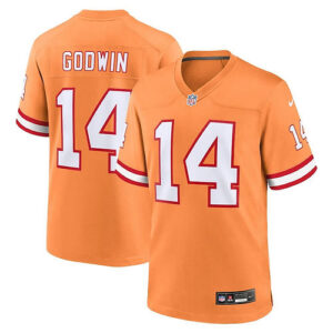 Men's Tampa_Bay_Buccaneers Chris Godwin Orange Throwback Game Jersey