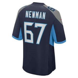 T.Titans #67 Xavier Newman Navy Game Player Jersey Stitched American Football Je