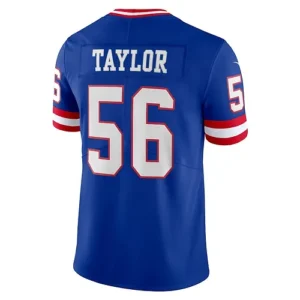 NY.Giants #56 Lawrence Taylor Royal Classic Vapor Limited Player Jersey Stitched