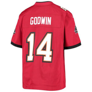 TB.Buccaneers #14 Chris Godwin Red Team Game Jersey Stitched American Football J