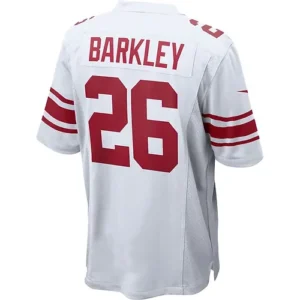 NY.Giants #26 Saquon Barkley White Game Jersey Stitched American Football Jersey