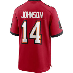 TB.Buccaneers #14 Brad Johnson Red Game Retired Player Jersey Stitched American