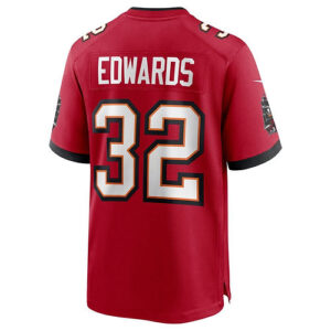 TB.Buccaneers #32 Mike Edwards Red Game Jersey Stitched American Football Jersey