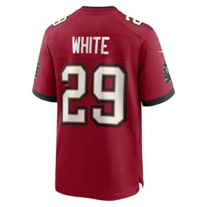 TB.Buccaneers #29 Rachaad White Red Game Player Jersey Stitched American Footbal