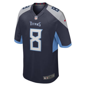 Men's Nike Will Levis Navy Tennessee Titans 2023 NFL Draft Pick Game Jersey