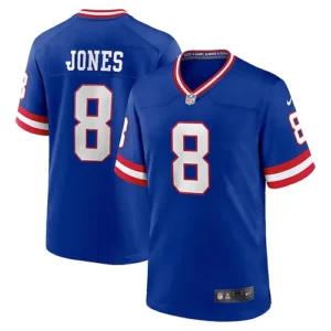 Men's New_York_Giants Daniel Jones Royal Classic Player Game Jersey