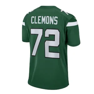 NY.Jets #72 Micheal Clemons Retired Player Game Jersey - Gotham Green Stitched A