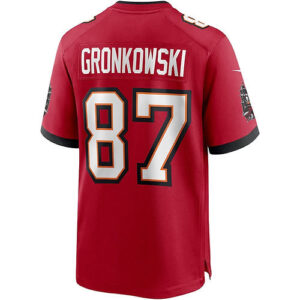 TB.Buccaneers #87 Rob Gronkowski Red Game Jersey Stitched American Football Jers