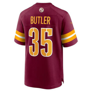 W.Commanders #35 Percy Butler Burgundy Player Game Jersey Stitched American Foot