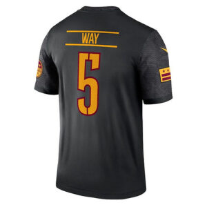 W.Commanders #5 Tress Way Black Alternate Legend Jersey Stitched American Footba