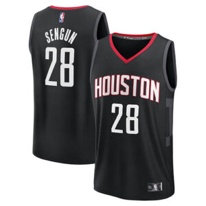 Men's Fanatics Alperen Sengun Black Houston Rockets Fast Break Replica Player Je