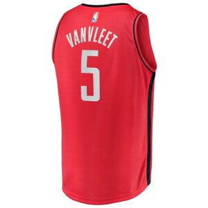 Men's Fanatics Fred VanVleet Red Houston Rockets Fast Break Replica Player Jerse