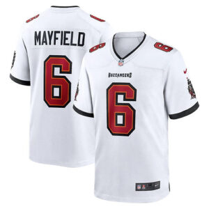 Men's Tampa_Bay_Buccaneers Baker Mayfield White Away Game Jersey