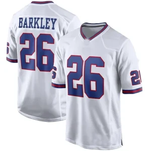 NY.Giants #26 Saquon Barkley White Alternate Game Jersey Stitched American Footb