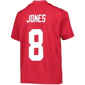 NY.Giants #8 Daniel Jones Red Inverted Team Game Jersey Stitched American Footba