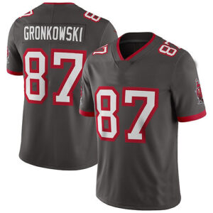 TB.Buccaneers #87 Rob Gronkowski Pewter Alternate Vapor Limited Jersey Stitched