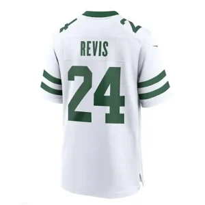 NY.Jets #24 Darrelle Revis White Legacy Retired Player Game Jersey Stitched Amer