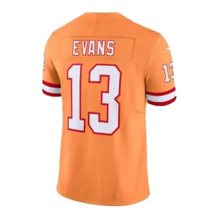 TB.Buccaneers #13 Mike Evans Throwback Vapor F.U.S.E. Limited Jersey - Orange St