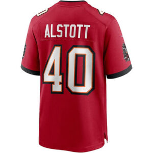 TB.Buccaneers #40 Mike Alstott Red Retired Player Game Jersey Stitched American