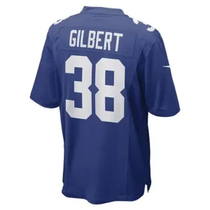 NY.Giants #38 Zyon Gilbert Royal Game Player Jersey Stitched American Football J