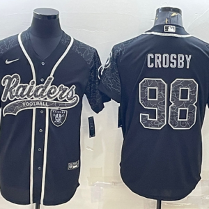 LV.Raiders #98 Maxx Crosby Baseball Jersey