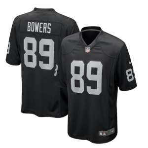 LV.Raiders #89 Brock Bowers Las Vegas Raiders Black 2024 NFL Draft First Round