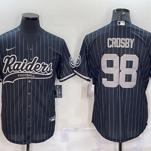 LV.Raiders #98 Maxx Crosby Baseball Jersey