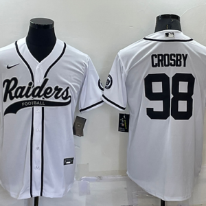 LV.Raiders #98 Maxx Crosby Baseball Jersey