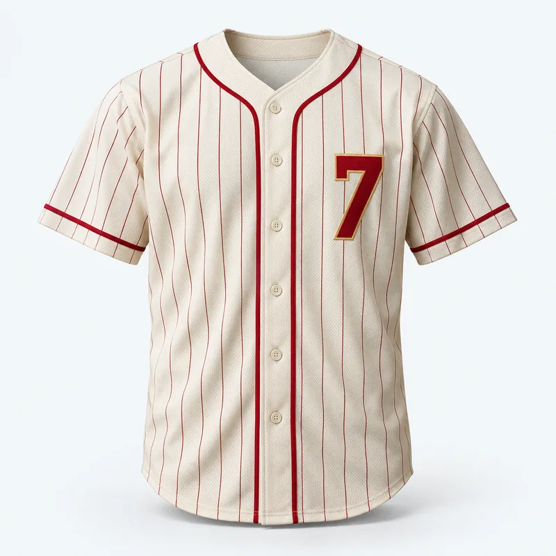 Baseball jersey in an original Jerseyheaven apparel photograph